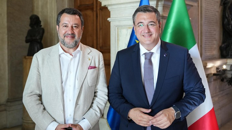 Tzitzikostas a Roma illustra le politiche Ue sui trasporti. Incontro al MIT con il Ministro Salvini