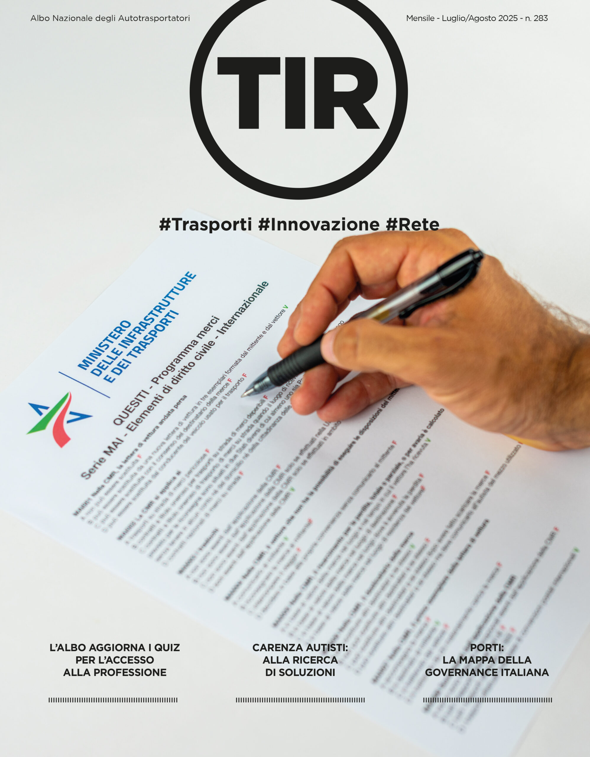 Numero 283, luglio/agosto 2025