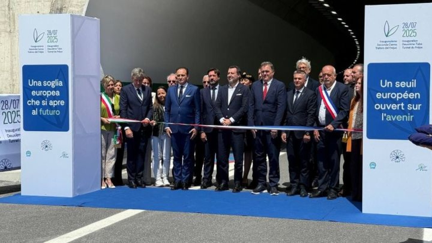 Italia-Francia: inaugurata la seconda canna del Frejus